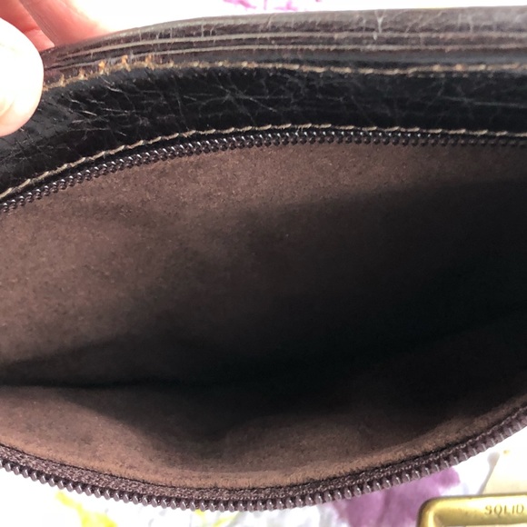 Calleen Cordero Cracked Brown Leather Belt Bag with Upcycled Vintage Kilim - Picture 12 of 16